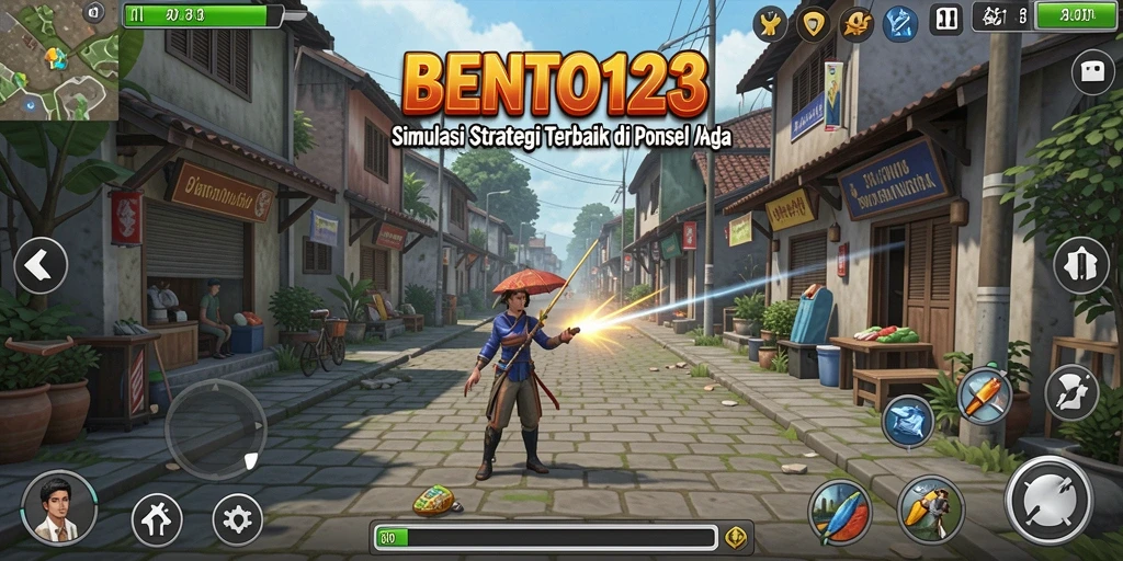 Screenshot gameplay BENTO123 menunjukkan aksi pertempuran yang seru.