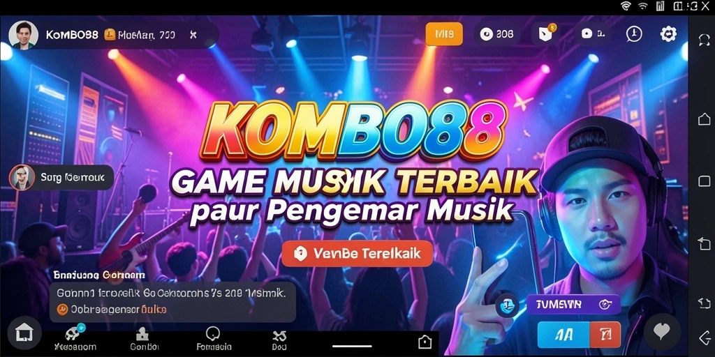 Tampilan gameplay <strong>KOMBO88</strong> yang menarik dan interaktif untuk penggemar musik.