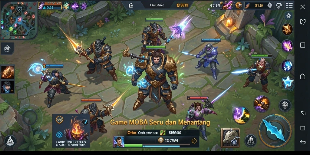 Screenshot gameplay LANCAR138 dengan karakter beraksi di arena tempur.