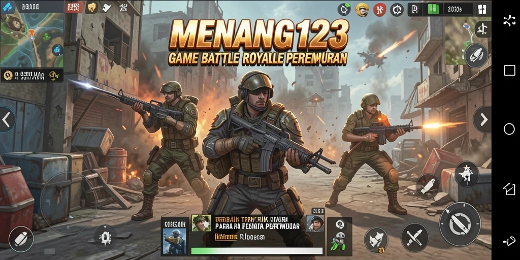 Screenshot MENANG123 menunjukkan aksi pertempuran yang mendebarkan.