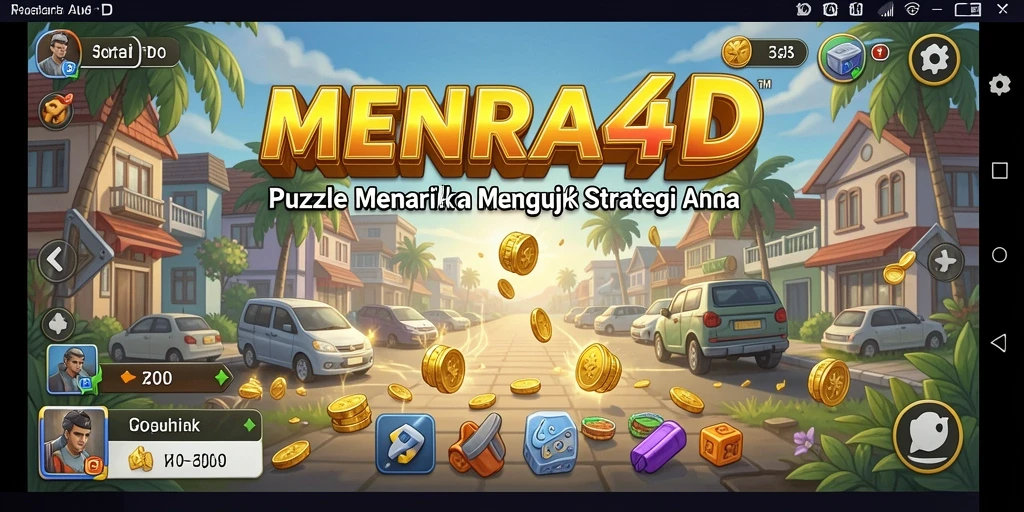 Gameplay MENARA4D yang menarik dengan tantangan puzzle kreatif.